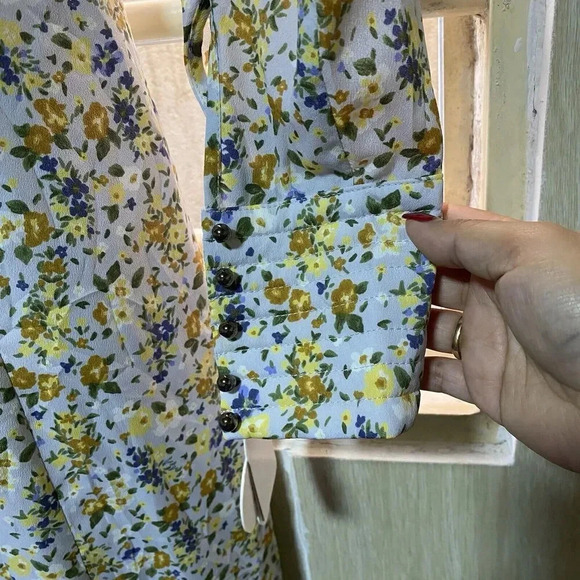 New Lily Brown VTG Future Maxi Dress Inspired By VTG Items Of Decades Floral S/M - Picture 12 of 13